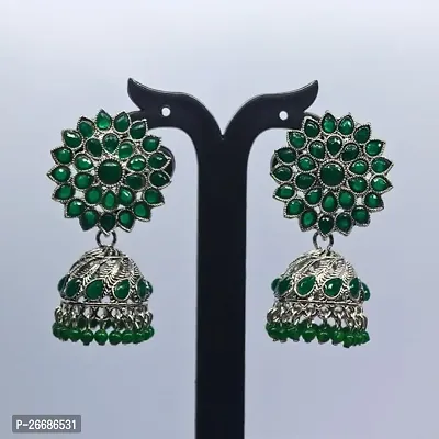 Beautiful Brass Jhumkas Earrings For Women-thumb0