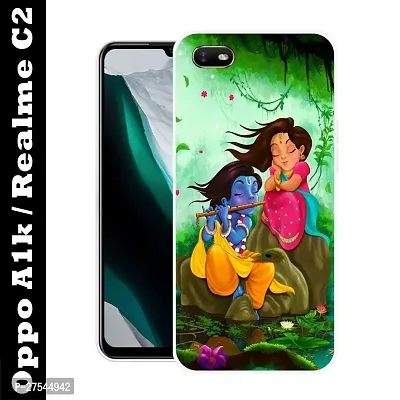 Satyman Designer Printed Back Case Cover for Oppo A1k / Realme C2 (Multicolor, Dual Protection, Silicon, Pack of: 1)