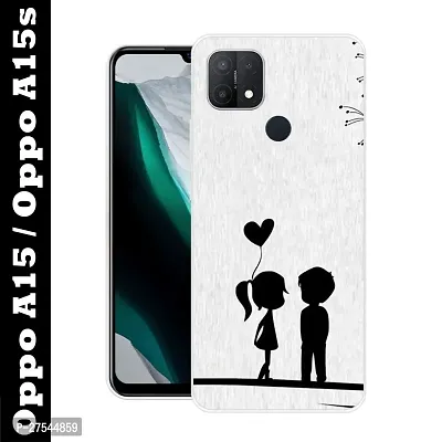Satyman Designer Printed Back Case Cover for Oppo A15 / Oppo A15s (Multicolor, Dual Protection, Silicon, Pack of: 1)-thumb0