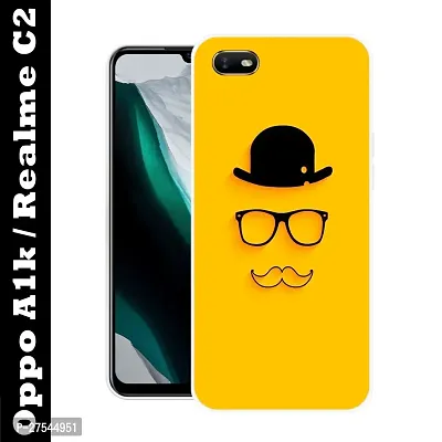 Satyman Designer Printed Back Case Cover for Oppo A1k / Realme C2 (Multicolor, Dual Protection, Silicon, Pack of: 1)-thumb0