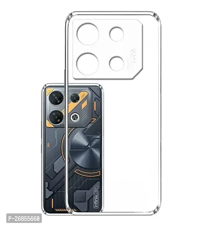Satyman Back Case Cover For Infinix GT 10 Pro (Transparent, Grip Case, Silicon)-thumb0