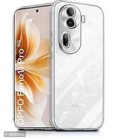 Satyman Back Case Cover For Oppo Reno 11 Pro 5G (Transparent, Grip Case, Silicon)-thumb0