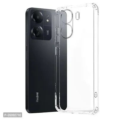 Satyman Back Case Cover For Redmi 13C 4G (Transparent, Grip Case, Silicon)