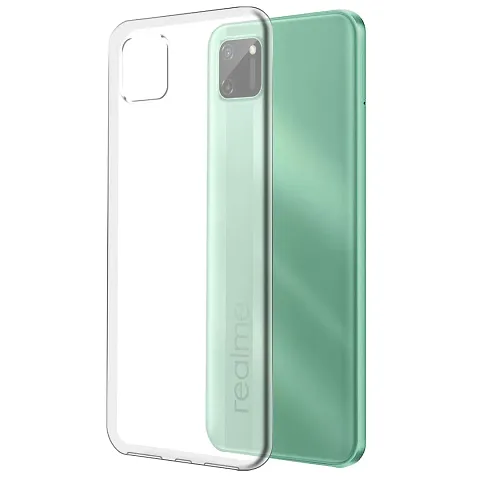CELZO 4 Side Full Protection Back Cover Case for Realme C11 - {Transparent}