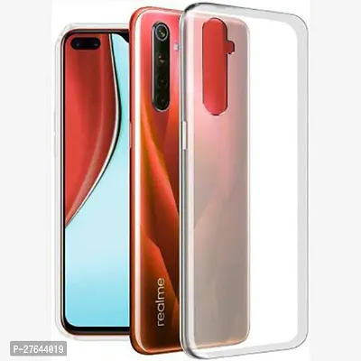 Satyman Transparent Back Case Cover For Realme 6 Pro (Transparent, Grip Case, Silicon)-thumb0