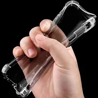 Satyman Transparent Back Case Cover For Realme 6 Pro (Transparent, Grip Case, Silicon)-thumb3