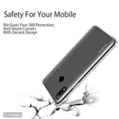 Satyman Transparent Back Case Cover For Realme 3/Realme 3i (Transparent, Grip Case, Silicon)-thumb2