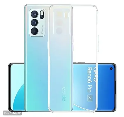 Satyman Transparent Back Case Cover For Oppo Reno 6 Pro 5G (Transparent, Grip Case, Silicon)-thumb0