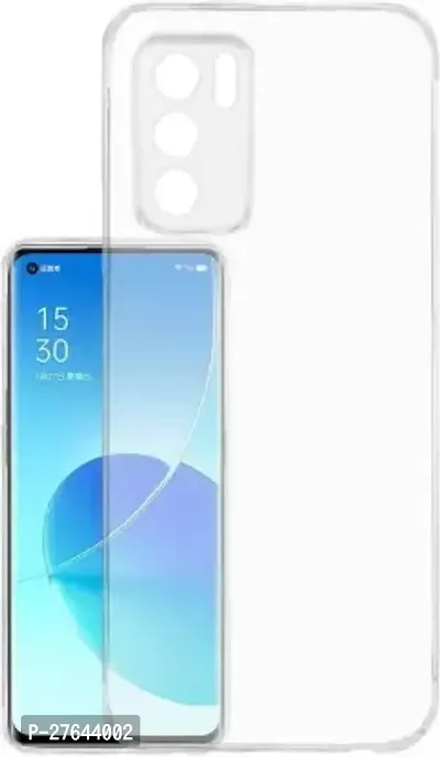 Satyman Transparent Back Case Cover For Oppo Reno 6 Pro 5G (Transparent, Grip Case, Silicon)-thumb2