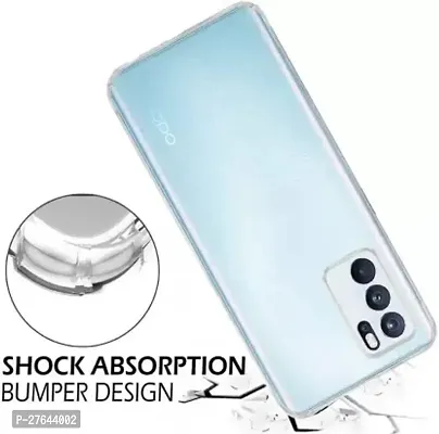 Satyman Transparent Back Case Cover For Oppo Reno 6 Pro 5G (Transparent, Grip Case, Silicon)-thumb3