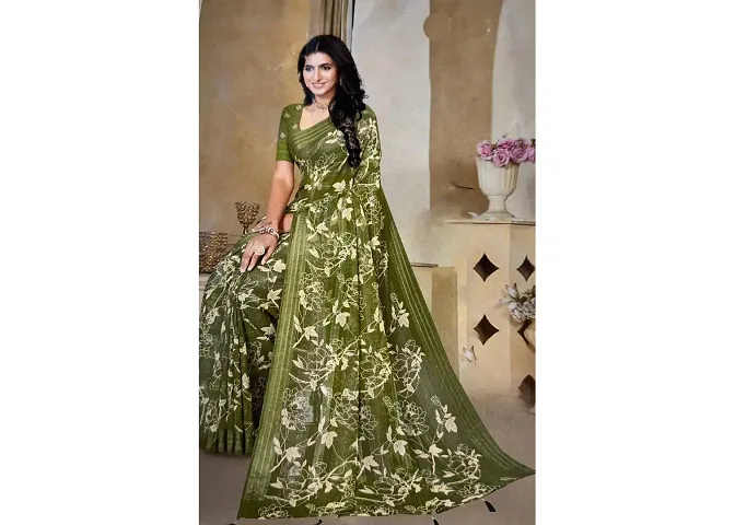 Elegant Cotton Saree with Blouse piece 