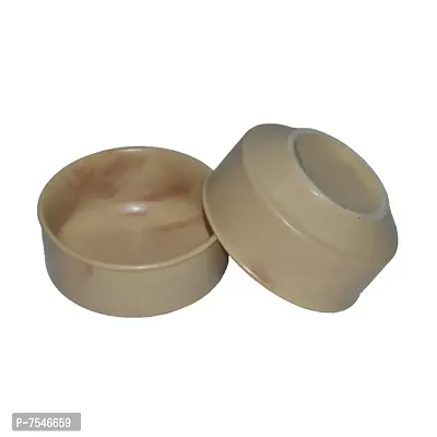 Kashi Crafts Ceramic Bowls | Katori for Cereals, Soup, Deserts, Snacks, Kitchen, Stoneware, Handcrafted, Matte White, 250 ml, Set of 2-thumb0