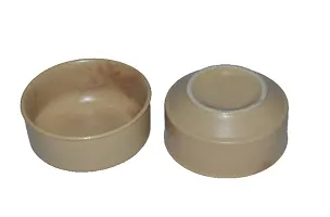Kashi Crafts Ceramic Bowls | Katori for Cereals, Soup, Deserts, Snacks, Kitchen, Stoneware, Handcrafted, Matte White, 250 ml, Set of 2-thumb1