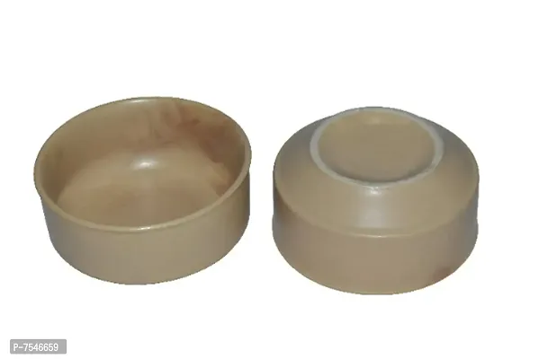 Kashi Crafts Ceramic Bowls | Katori for Cereals, Soup, Deserts, Snacks, Kitchen, Stoneware, Handcrafted, Matte White, 250 ml, Set of 2-thumb2