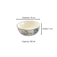 Kashi Crafts Ceramic Bowls | Katori for Cereals, Soup, Deserts, Snacks, Kitchen, St-thumb2