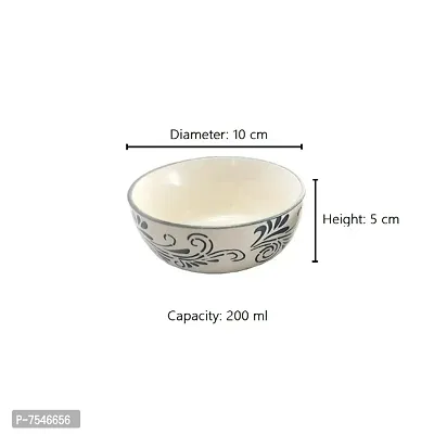 Kashi Crafts Ceramic Bowls | Katori for Cereals, Soup, Deserts, Snacks, Kitchen, St-thumb3