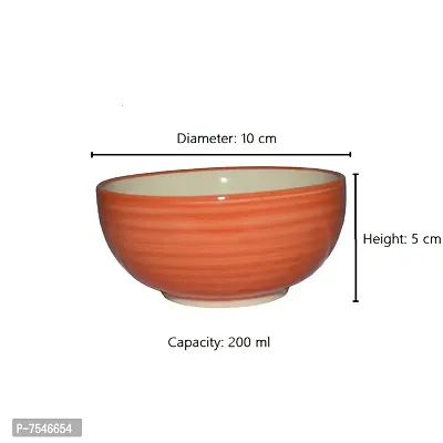 Kashi Crafts Ceramic Bowls | Katori for Cereals, Soup, Deserts, Snacks, Kitchen, St-thumb3