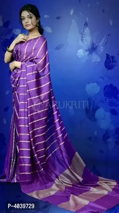 Beautiful Cotton Silk Saree with Blouse piece-thumb0