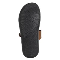 Stylish Brown Synthetic Leather Slipper For Men-thumb2