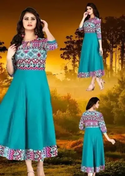 Pretty Crepe Kurta For Women