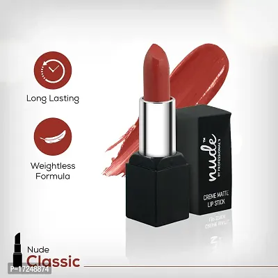 Nude Cosmetics-Creme Matte Lipstick for Women-thumb4