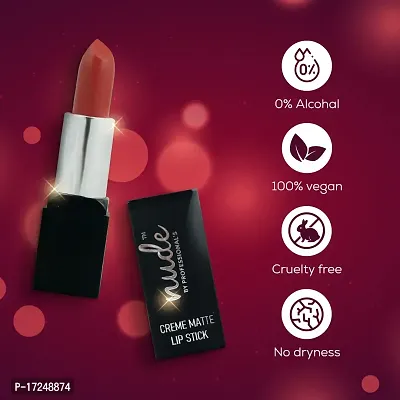 Nude Cosmetics-Creme Matte Lipstick for Women-thumb3