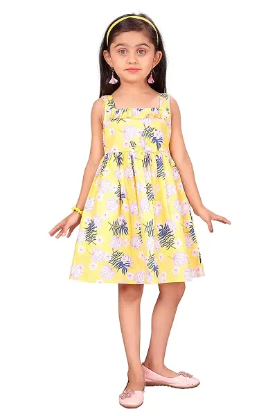 baby wish Girl Dress Baby Frock Girls Clothes Baby Girl Dress Floral Prints Kid Floral Girls Summer Toddler Clothes Girls Dress Sleeveless Summer Casual Dresses