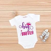 baby wish Family Birthday Baby Bodysuits Newborn Romper Half Sleeve Envelope Neck Cute Outfit SISTERS-thumb2