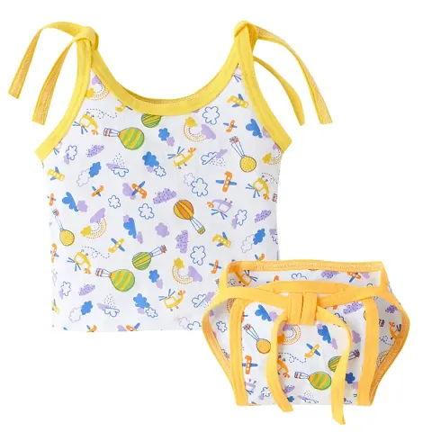 baby wish Cotton Jhabla for Babies Newborn Clothes Ultrasoft Cotton Jhabla Set Unisex Summer Vest for Infants 3-Pack Gift Set