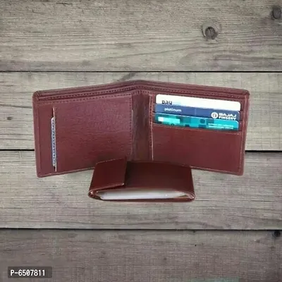 Sonrisa Artificial Leather Wallet Brown-thumb2