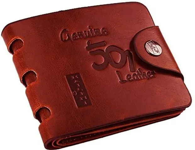 Trendy Stylish Artificial Leather Two Fold Wallet