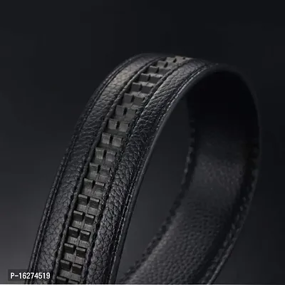 Sonrisa Fashion Mens Pu Leather Belt Automatic Men can be cut Genuine Belt For Men-thumb2