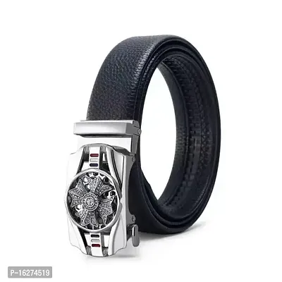 Sonrisa Fashion Mens Pu Leather Belt Automatic Men can be cut Genuine Belt For Men-thumb4