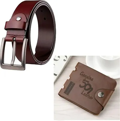 Sonrisa Mens Fashion Combo Wallet and Belt