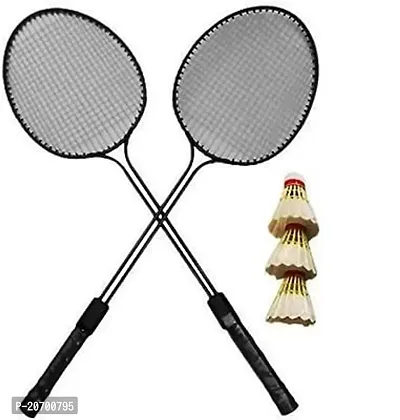 Blacken Badminton And 3 Pcs Shuttle Free-thumb0