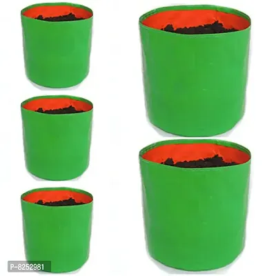 GARDECO HDPE UV Treated 250 GSM Terrace Gardening Grow Bags - (9 x 9 Pack of 5)