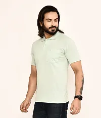 Stylish Green Cotton Blend T-Shirt For Men-thumb3