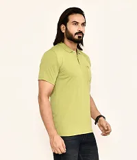 Stylish Green Cotton Blend T-Shirt For Men-thumb2