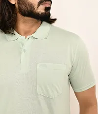 Stylish Green Cotton Blend T-Shirt For Men-thumb4