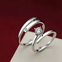 Couple Band Adjustable Combo Girls Boys Valentine Propose Engagement Ring Set For Lovers-thumb3