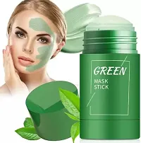 Green Tea Cleansing Mask Stick for Face | For Blackheads, Whiteheads  Oil (Pack of 2 )-thumb1