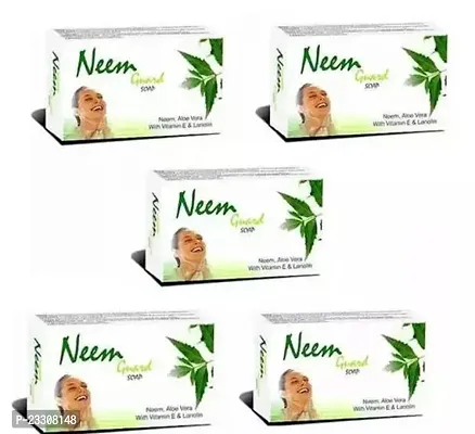Pprofessional Neem Guard Neem Aloevera With Vitamin E and Lanolin Soap Pack of 5
