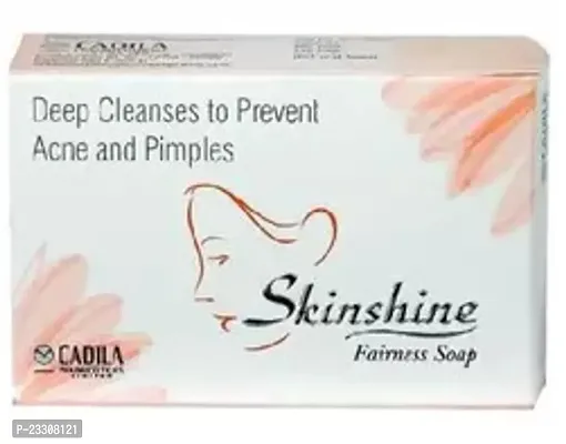 Refreshing Skinshine Fairness Bathing Soap deep Cleanses Anti Acne Pimples Soap (75gm Each)