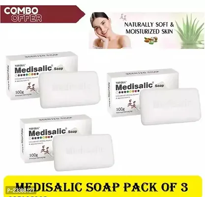 Medisalic Soap moutrising skin and glow skin (100g Each) Pack of 3-thumb0