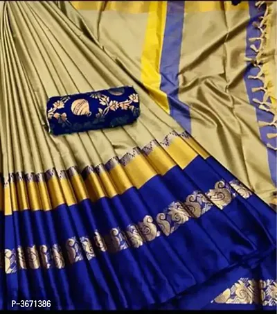 Beautiful Soft Cotton Silk Saree With Extra Blouse piece (2 Blouse )