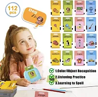 Talking Flash Cards Learning Toys, English Words Learning Machine for Kids, Reading Machine with 112 Flash Cards Spelling Gifts for Preschool, Flash Cards  Best Gifts  for Kids-thumb2