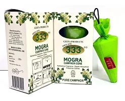 333 Brand Mogra flevar Camphor Cone - Room, Car and Air Freshener BOX 60 GM PACK OF 1-thumb2