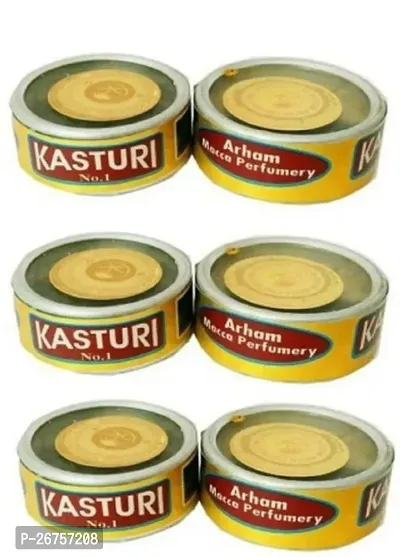 Kasturi Paste Attar Floar Attar (Musk) Alchohol Free Pack of 6-thumb0