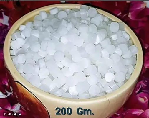Bhimseni Indian Camphor Tablet 200 Gm. - Indian Kapoor For Puja  Havan 200 Gm.-thumb0