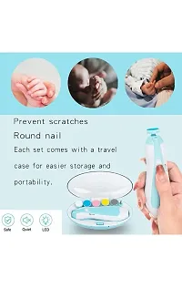 Baby Nail Trimmer Filer for New Born Electric with 6 Grinding Heads Safe for Kids Manicure Kit Nail Clippers Painless Safe Effective (multicolor)-thumb3